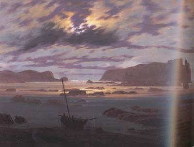 Caspar David Friedrich The Baltic sea in the Moonlight (mk10)